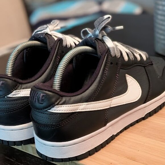 NIKE Dunk Low Reverse Black Panda Sneakers DJ6188-002 - Picture 6 of 9